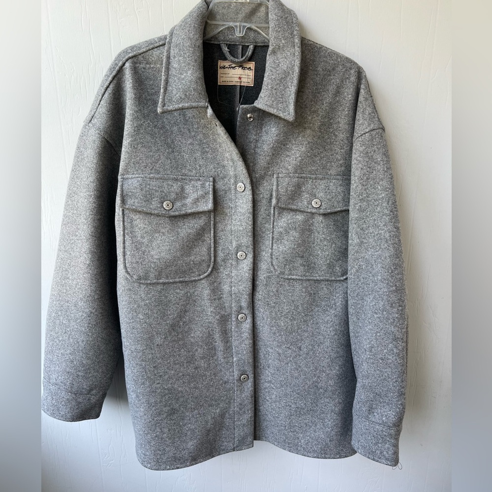 NWOT Free People We The Free Lola Shirt Jacket (size M) - Picture 5 of 14